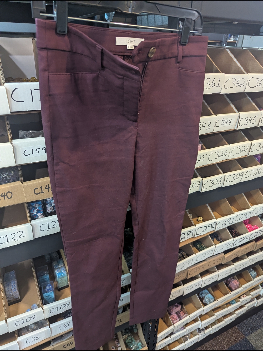 LOFT Women's Plum Straight-Leg Pants | 2